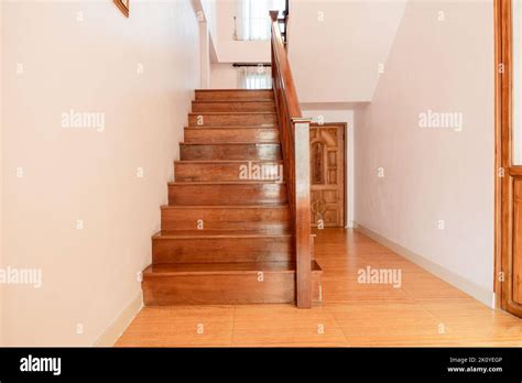 Wooden Stairway In Modern House Stairs Architecture Interior Design Of