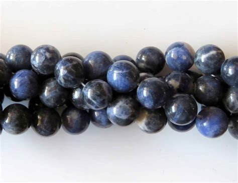 40pcs 10mm Round Natural Gemstone Beads Sodalite BeadsForEwe