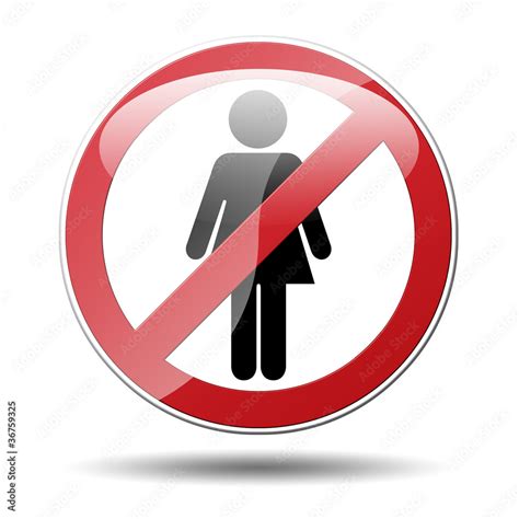 Se Al Prohibido Mujer Stock Illustration Adobe Stock