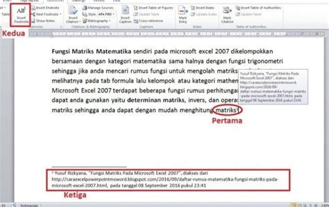 Cara Menulis Footnote Dari Modul Modul International - Riset