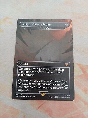 Bridge Of Khazad Dum Ensnaring Bridge Lord Of The Rings MTG NM EBay