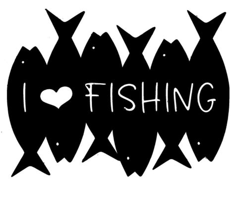 I Love Fishing Vinyl Stickerdecal Etsy