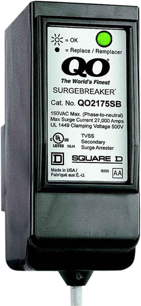 Square D QO2175SB QO SurgeBreaker Surge Protection Device 22 5kA