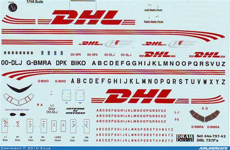 Drawdecal Boeing 757 200 8167 Airlinercafe