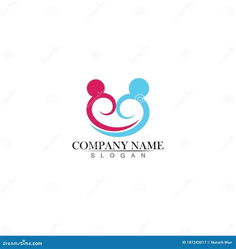 Community Logo Teamwork Logo Group Logo Stock Vector Illustration