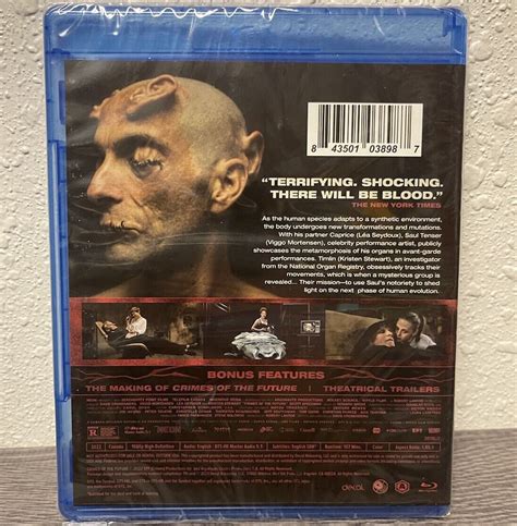 Crimes Of The Future Blu Ray David Cronenberg 2022 NEW SEALED