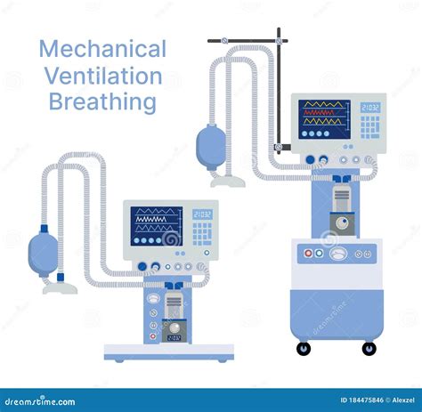 Medical Mechanical Ventilation Machine For Equipment Device Stock