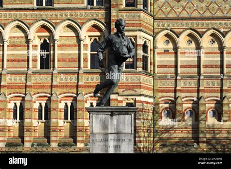 Statue Of William Webb Ellis Outside Rugby School Rugby Town