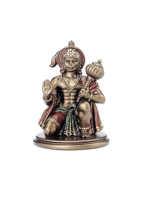 Small Hanuman Ji Murtiidolstatue Colouredheight 3 Etsy