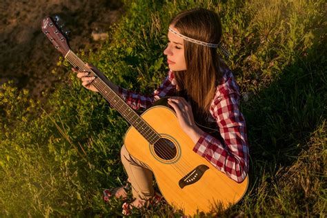 Free Images Girl Summer Autumn Musical Instrument Guitarist Bass