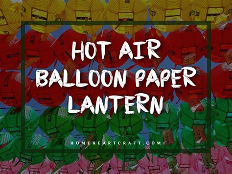 Hot Air Balloon Paper Lantern Decorate For Baby Room