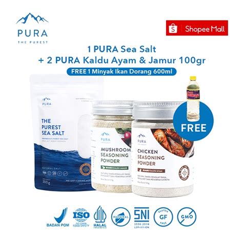 Jual Pura Indonesia Bumbu Kaldu Asli Sea Salt Garam Laut Garam