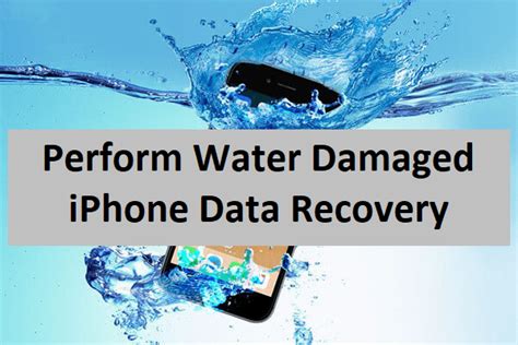 How To Perform Water Damaged Iphone Data Recovery