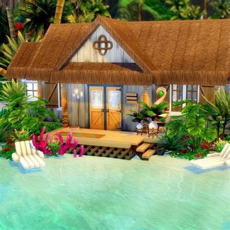 Beach Bungalow Sims Sims House Sims Houses Small Beach Houses