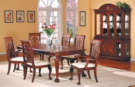 Cherry Finish Formal Dining Table Woptional Chairs