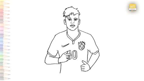 How To Draw Neymar Step By Step Easy