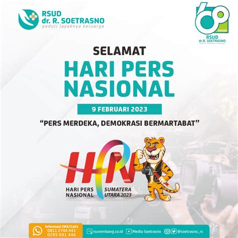 Hari Pers Nasional 2023 RSUD Dr R Soetrasno Rembang