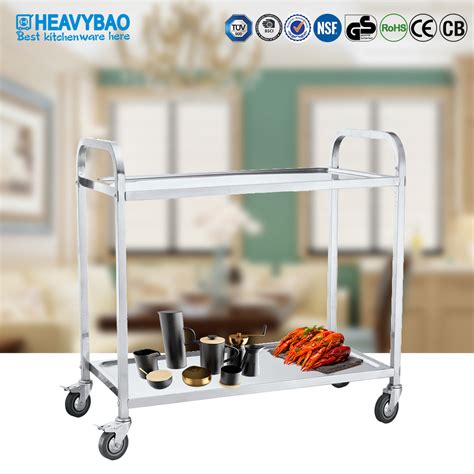 Heavybao Square Tube Tiers Serving Trolley China Catering Trolley