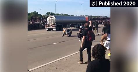 Truck Driver Arrested After Barreling Through Minneapolis Protest The