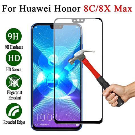 Protective Glass On Honor 8x Max 8c Honor8x For Huawei X8 C8 8 X C 8xmax Huavei Screen Protector