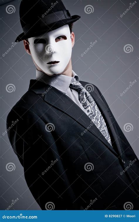 Masked Stock Image Image Of Human Portrait Serious 8290827