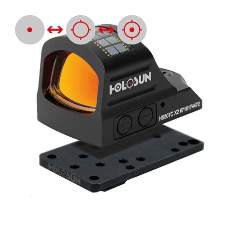 Holosun Hs C Open Reflex Red Dot Sight Switchable Moa Dot Moa