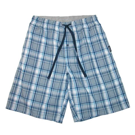 New Hanes Mens Cotton Madras Drawstring Sleep Pajama Shorts Ebay