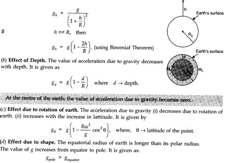 Notes Class 11 Physics Chapter 7 Gravitation