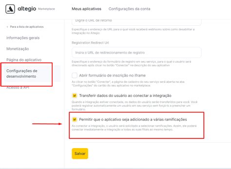 Como configurar uma conexão de integração entre várias filiais Altegio