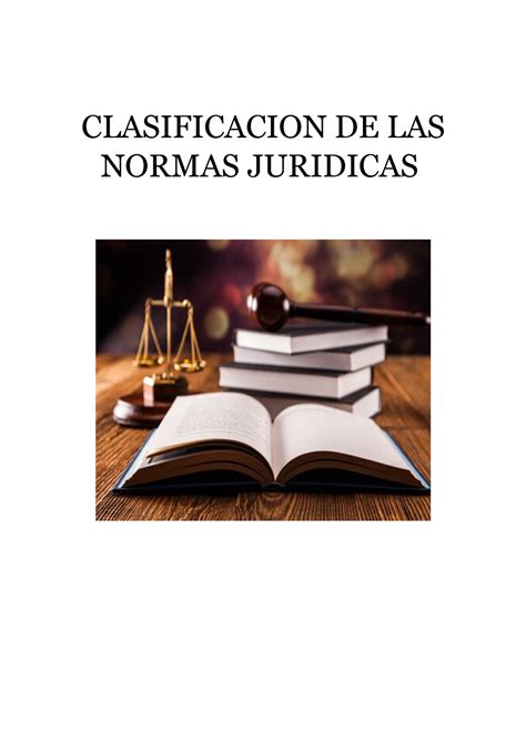 clasificación de las normas juridicas CLASIFICACION DE LAS NORMAS