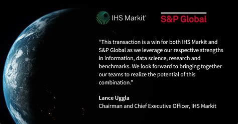 S P Global To Acquire Ihs Markit For Billion