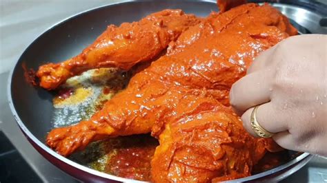 बिना तंदूर के तंदूरी चिकन रेसिपी L Full Chicken Tandoori Recipe Without