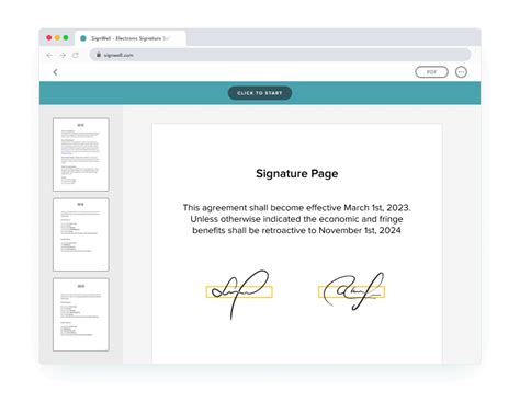 Electronic Signature Software Signwell Formerly Docsketch