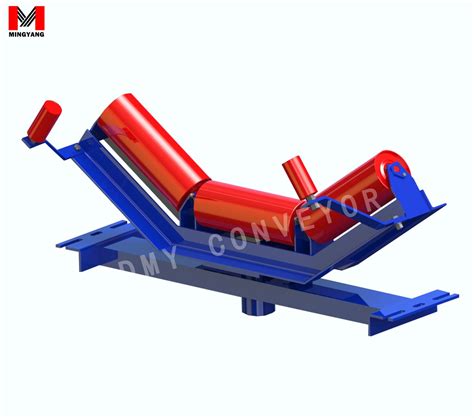 Conveyor Self Aligning Idler Trough Frame With Guide Roller China