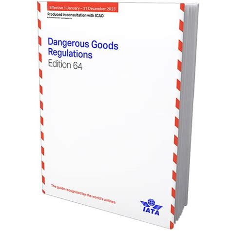 2023 64th Edition Iata Dangerous Goods Regulations Perfect Bound By