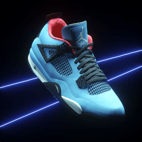 Jordan x Travis Scott Air Jordan 4 Retro CGI on Behance