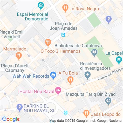 Código Postal calle Roig D en en Barcelona Codigopostalde es