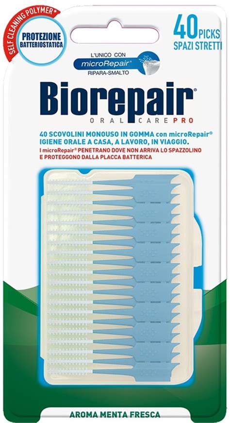 Зубочистки інтердентальні Biorepair силіконові S, 40 штук : інструкція ...