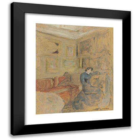 Édouard Vuillard 20x23 Black Modern Framed Museum Art Print Titled