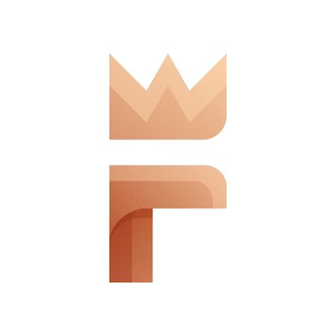 Premium Vector Letter F King Gradient Logo Design