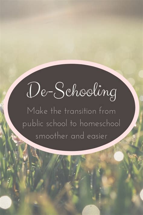 How to Transition From Public School to Homeschool with De-Schooling