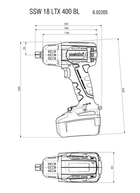 Metabo Ssw Ltx Bl V Cordless Impact Wrench With X Lihd Ah