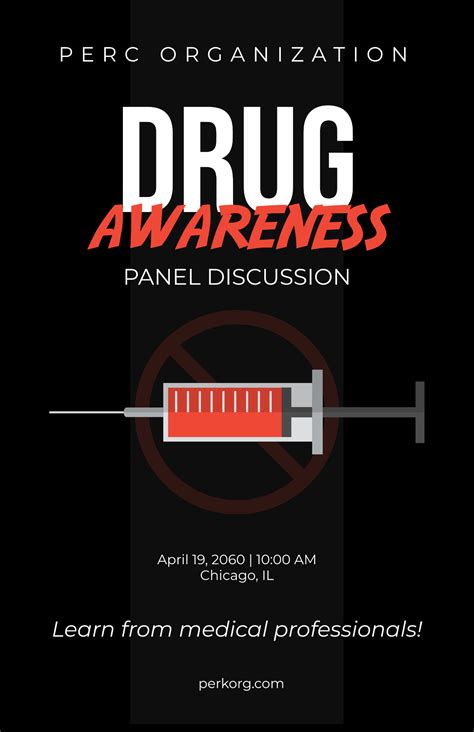 Free Drug Awareness Poster Template Edit Online And Download