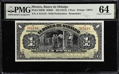 Mexico Banco De Hidalgo Peso Nd P S B M R Remainder