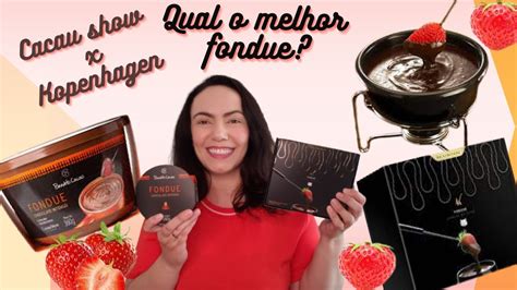 Provando Fondue Lingua De Gato Da Kopenhagen X Cacau Show Qual O