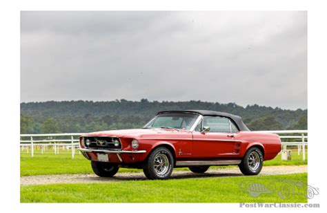 Car Ford Mustang 289 Cabriolet 1967 For Sale Postwarclassic