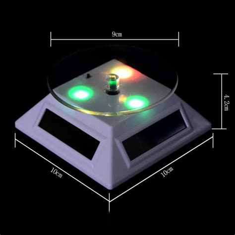 Pr Sentoir Rotatif Batterie Solaire Colorable Avec Lumi Re LED Pour