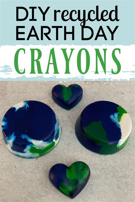 Diy Earth Day Recycled Crayons Simply Living Green Earth Day Crafts