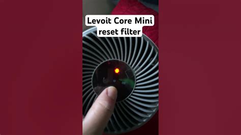 Levoit Air Purifier Core Mini Reset Filter Light Youtube