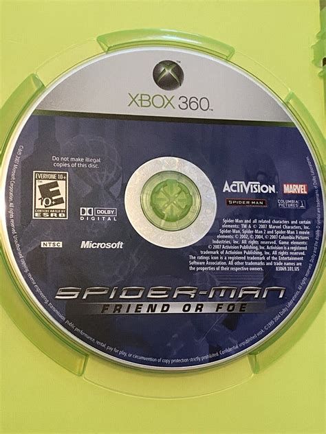 Spider Man Friend Or Foe Value GoCollect Microsoft Xbox 360 Spider